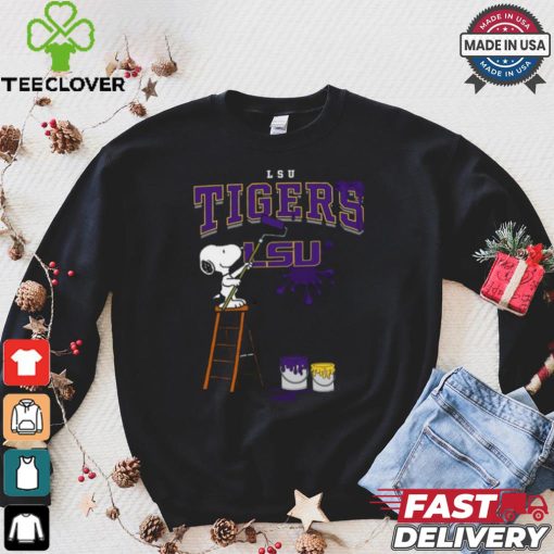 LSU Tigers Snoopy Painting Shirt