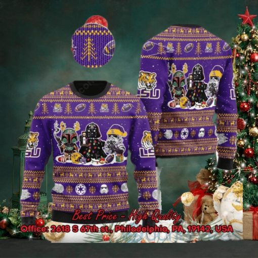 LSU Tigers Star Wars Ugly Christmas Sweater