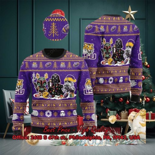 LSU Tigers Star Wars Ugly Christmas Sweater