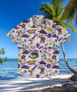 LSU Tigers Thematic Stadium Print Hawaiian Shirt