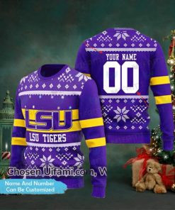 LSU Tigers Ugly Sweater Custom Radiant LSU Gifts For Dad