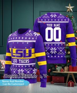 LSU Tigers Ugly Sweater Custom Radiant LSU Gifts For Dad