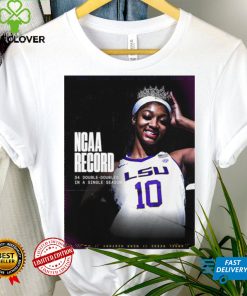 LSU Tigers Women’s NCAA Tournament Angel Reese Record 34 Double Doubles in a single season poster shirt