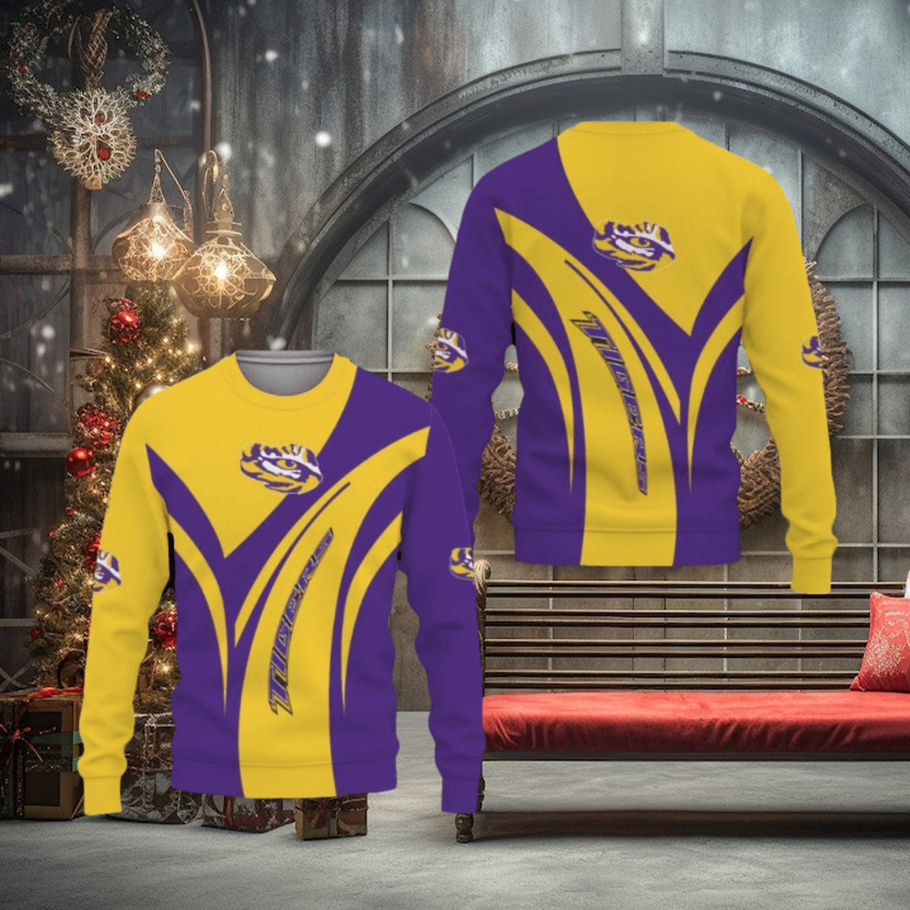 LSU Tigers merican Football Champion Day Ugly Christmas Sweater Men And Women Gift For Fans Holidays LSU Tigers merican Football Champion Day Ugly Christmas Sweater Men And Women Gift For Fans Holidays