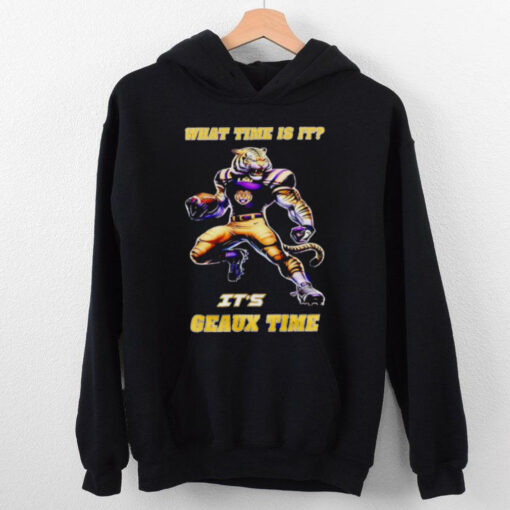 LSU Tigers what time is it it’s geaux time hoodie, sweater, longsleeve, shirt v-neck, t-shirt