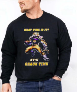 LSU Tigers what time is it it’s geaux time hoodie, sweater, longsleeve, shirt v-neck, t-shirt