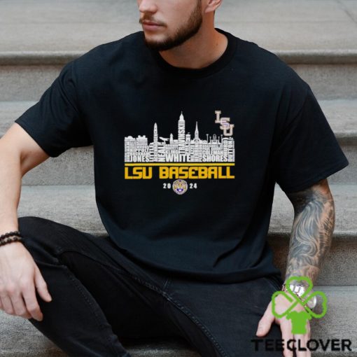 LSU baseball 2024 skyline city hoodie, sweater, longsleeve, shirt v-neck, t-shirt