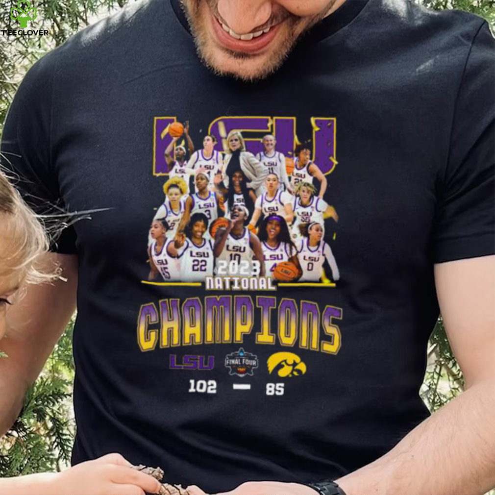 LSU wins Iowa 102 – 85 2023 Ncaa Division I Women’s Basketball National championship Final Score Shirt LSU wins Iowa 102 – 85 2023 Ncaa Division I Women’s Basketball National championship Final Score Shirt