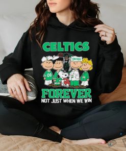 Boston Celtics X Peanuts Characters Forever Not Just When We Win Shirt