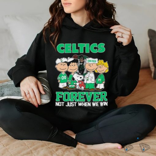 Boston Celtics X Peanuts Characters Forever Not Just When We Win Shirt