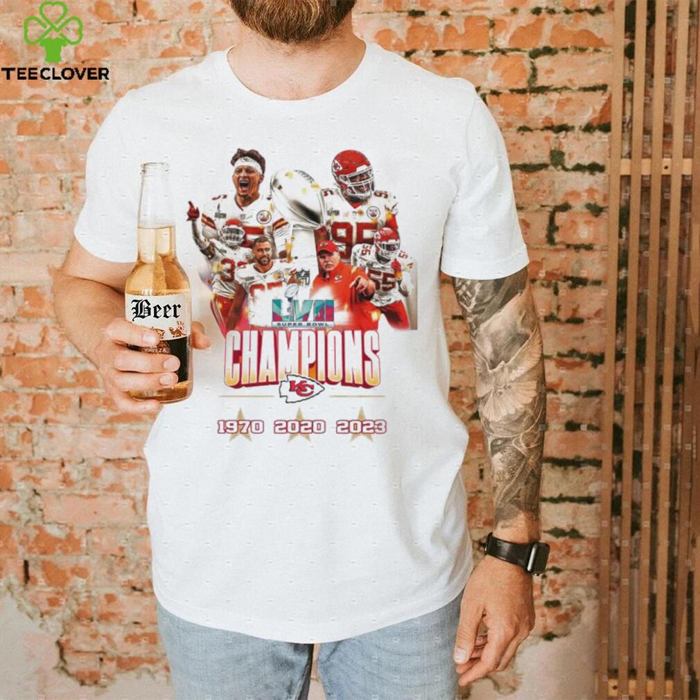 LVII Super Bowl champions Kansas City 1970 2020 2023 shirt LVII Super Bowl champions Kansas City 1970 2020 2023 shirt