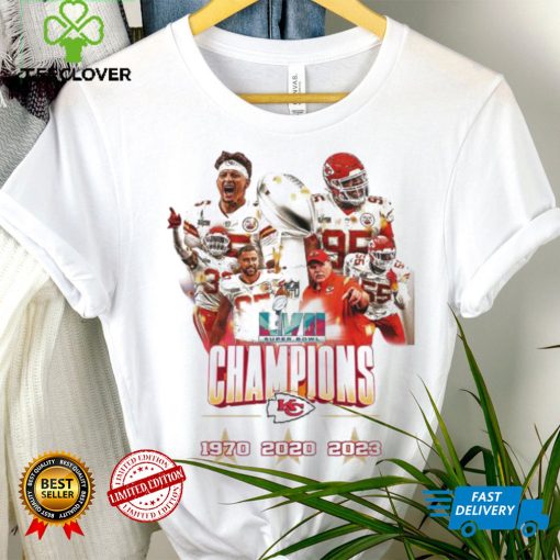 LVII Super Bowl champions Kansas City 1970 2020 2023 shirt