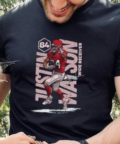 Justin Watson Kansas City Chiefs Wide Receiver Vertical Signature Shirt