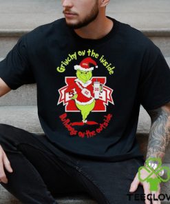 Grinchy On The Inside Mississippi State Bulldogs On The Outside Christmas Shirt
