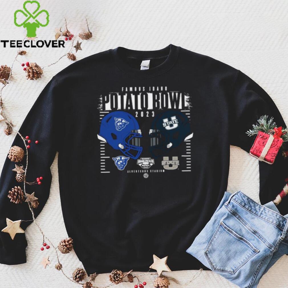 Utah State Aggies Vs Georgia State Panthers 2023 Famous Idaho Potato Bowl Head To Head Shirt Utah State Aggies Vs Georgia State Panthers 2023 Famous Idaho Potato Bowl Head To Head Shirt