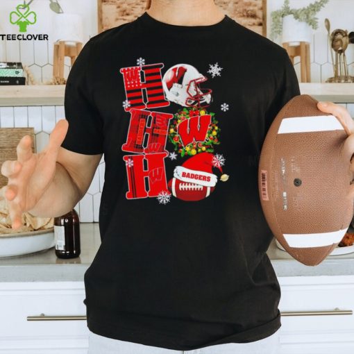 Wisconsin Badgers NCAA ho ho ho Christmas hoodie, sweater, longsleeve, shirt v-neck, t-shirt