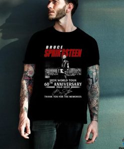 Bruce Springsteen 2024 World Tour 60th Anniversary 1964 2024 Thank You For The Memories T Shirt