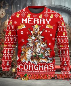 Funny Corgi Merry Corgmas Ugly Christmas Sweater For Men & Women