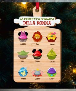 La Perfetta Fornata Della Nonna, Ornamento Per Bambini A Forma Di Cupcake, Regalo Di Natale Per La Famiglia