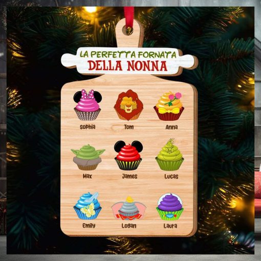 La Perfetta Fornata Della Nonna, Ornamento Per Bambini A Forma Di Cupcake, Regalo Di Natale Per La Famiglia