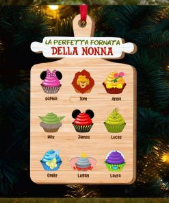 La Perfetta Fornata Della Nonna, Ornamento Per Bambini A Forma Di Cupcake, Regalo Di Natale Per La Famiglia