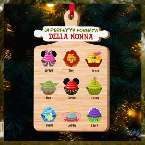 La Perfetta Fornata Della Nonna, Ornamento Per Bambini A Forma Di Cupcake, Regalo Di Natale Per La Famiglia