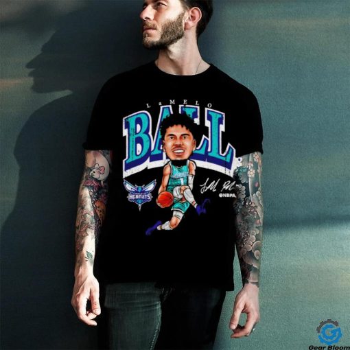 LaMelo Ball Charlotte Hornets cartoon signature shirt