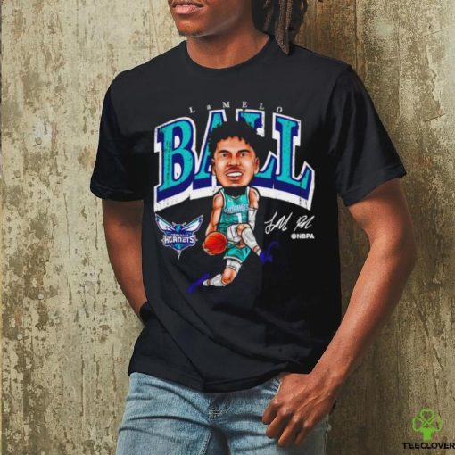 LaMelo Ball Charlotte Hornets cartoon signature shirt