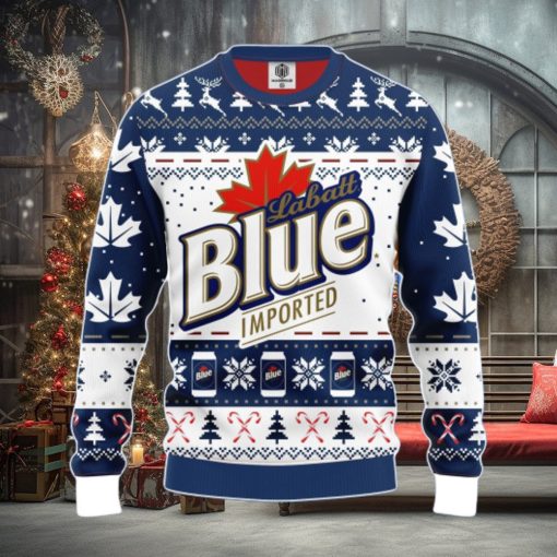 Labatt Blue Ugly Christmas Sweater Amazing Gift Men And Women Christmas Gift