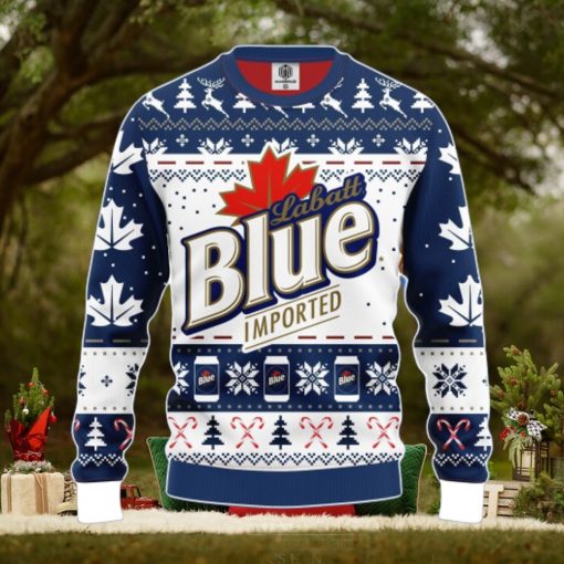 Labatt Blue Ugly Christmas Sweater Amazing Gift Men And Women Christmas Gift