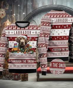 Labrador Through The Snow Ugly Christmas Sweater