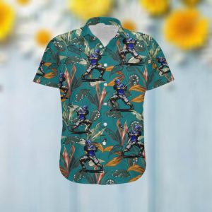Lacrosse Sporty Women Hawaiian Aloha Tropical Floral Custom Name Shirt For Lacrosse Lovers On Summer Vacation