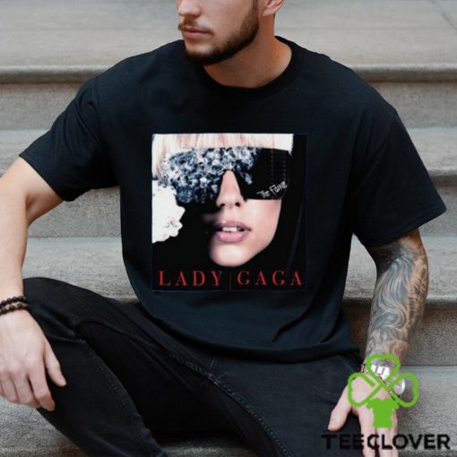 Lady Gaga Concert 2023 T  Shirt, The Fame Us Version Lady Gaga Mens O Neck Classic Tee Shirts, Lady Gaga Concert Tour T  Shirt