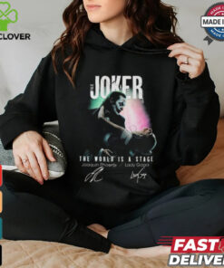 Lady Gaga The World Is A Stage Joker Folie a Deux Signatures T shirt