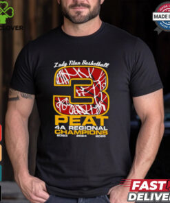 Lady Titan basketball 3 peat 2025 Regional Champions shirt