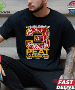 Lady Titan basketball 3 peat 2025 Regional Champions shirt