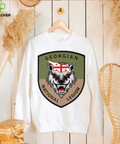 Ladyfella Line Wolf Georgian National Legion Shield shirt
