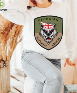 Ladyfella Line Wolf Georgian National Legion Shield shirt