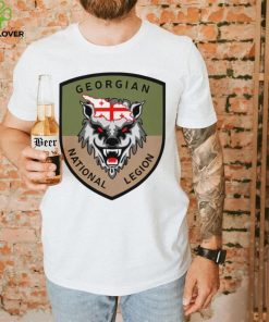 Ladyfella Line Wolf Georgian National Legion Shield shirt