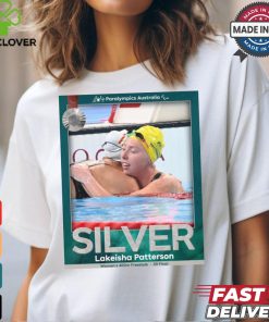 Lakeisha Patterson Silver Medal Women’s 400m Freestyle S9 Final Paralympics Australia Poster t shirt