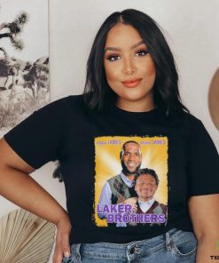 Laker Brothers Lebron James And Bronny James Shirt