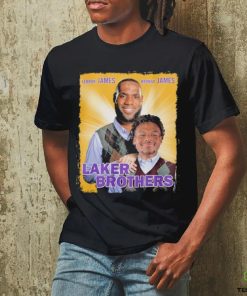 Laker Brothers Lebron James And Bronny James Shirt