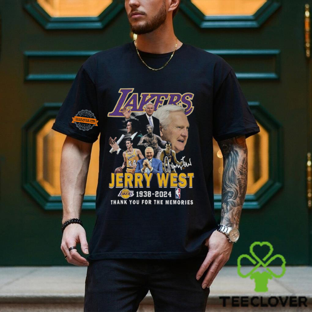 Lakers Jerr West 1938 2024 Thank You For The Memories T Shirt Lakers Jerr West 1938 2024 Thank You For The Memories T Shirt