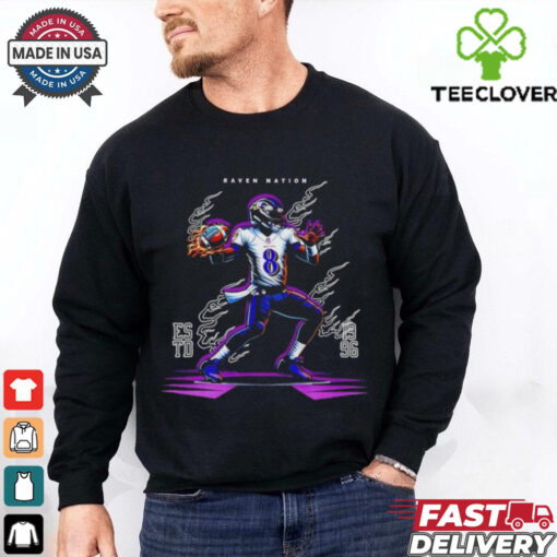 Lamar Jackson Baltimore Raven Estd 1996 Football shirt
