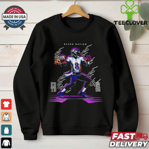 Lamar Jackson Baltimore Raven Estd 1996 Football shirt