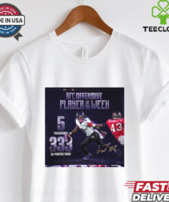 Lamar Jackson Baltimore Ravens AFC Offensive Player Of The Week 5 Touchdowns 333 All Purpose Yards Signature Poster t shirt