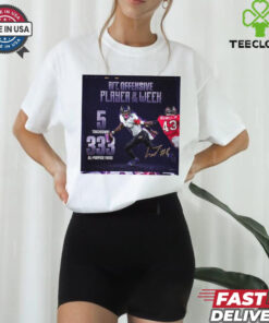 Lamar Jackson Baltimore Ravens AFC Offensive Player Of The Week 5 Touchdowns 333 All Purpose Yards Signature Poster t shirt