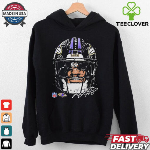 Lamar Jackson Baltimore Ravens NFL football big face signature graphic shirt