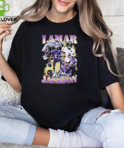 Lamar Jackson Baltimore Ravens signature t shirt