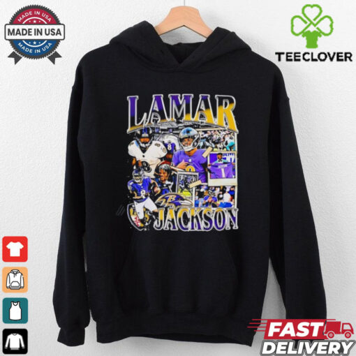 Lamar Jackson Football quarterback Baltimore Ravens graphic shirt